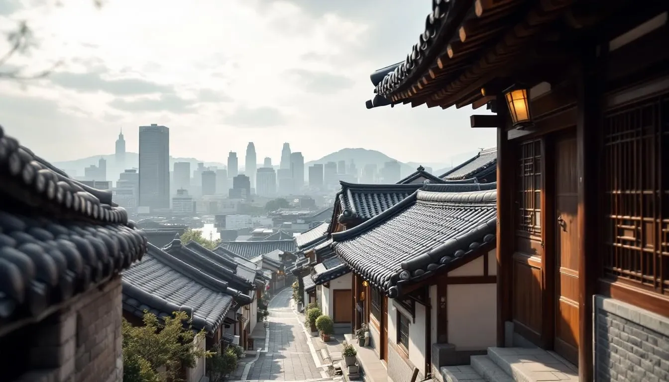 Filming location in South Korea