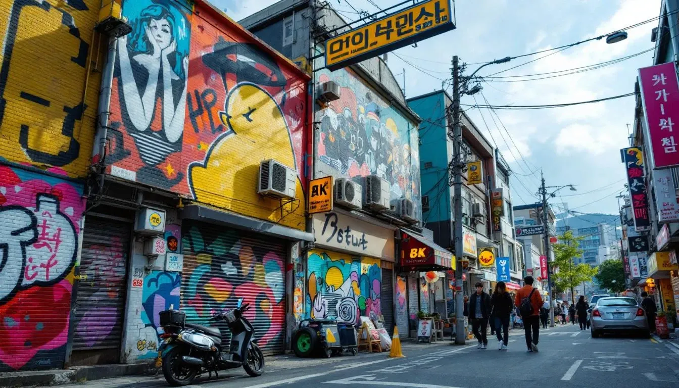 Hongdae Street Art - filming location in South Korea