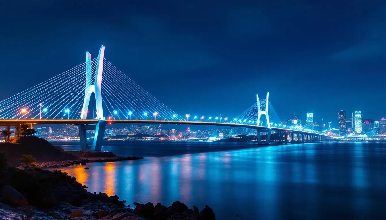 Busan Harbor Bridge - filming location in South Korea