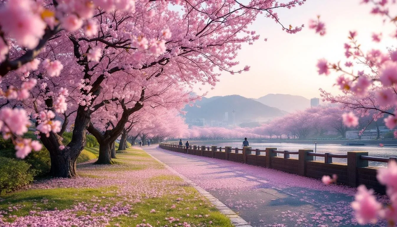 Cherry Blossoms Korea - filming location in South Korea